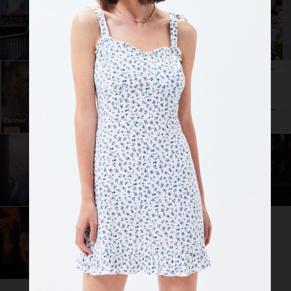 lottie moss tie strap babydoll dress